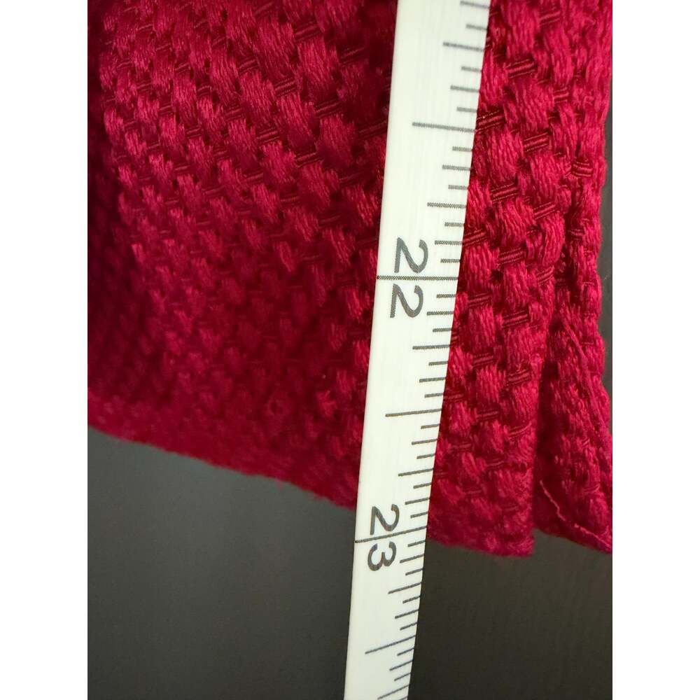 Talbots Raspberry Red Silk Wool Textured Blazer Size 8 - Picture 10 of 11